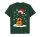 Fun Christmas Lights Wrapped On Acoustic Guitar Music Lover T-Shirt