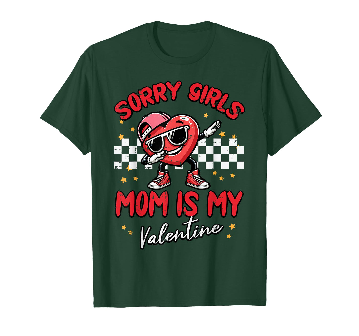 Sorry Girls Mom is My Valentine Day Cute Boys Kids Toddler T-Shirt
