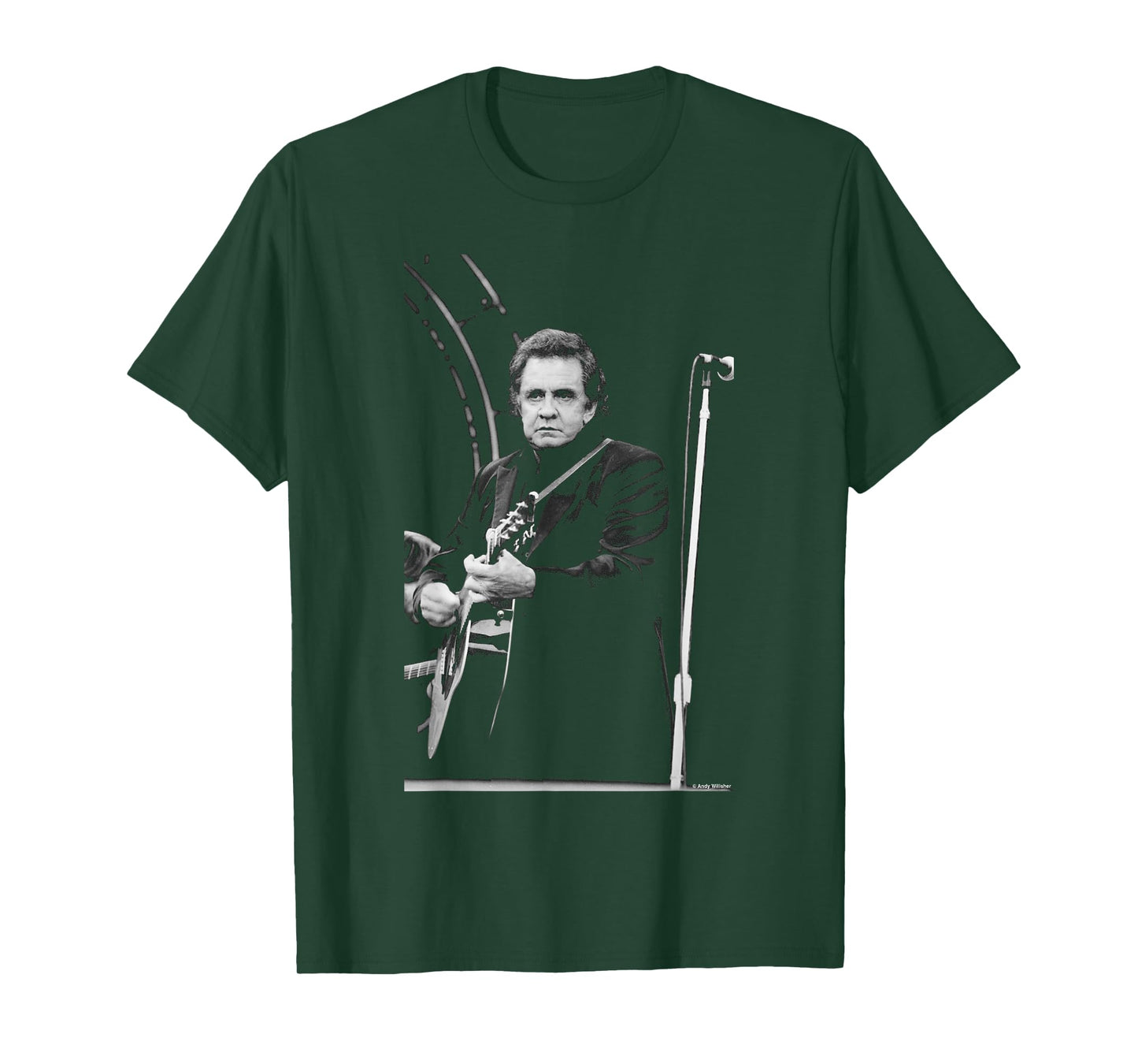 American Songwriting Legend Johnny Cash Live Andy Willsher T-Shirt