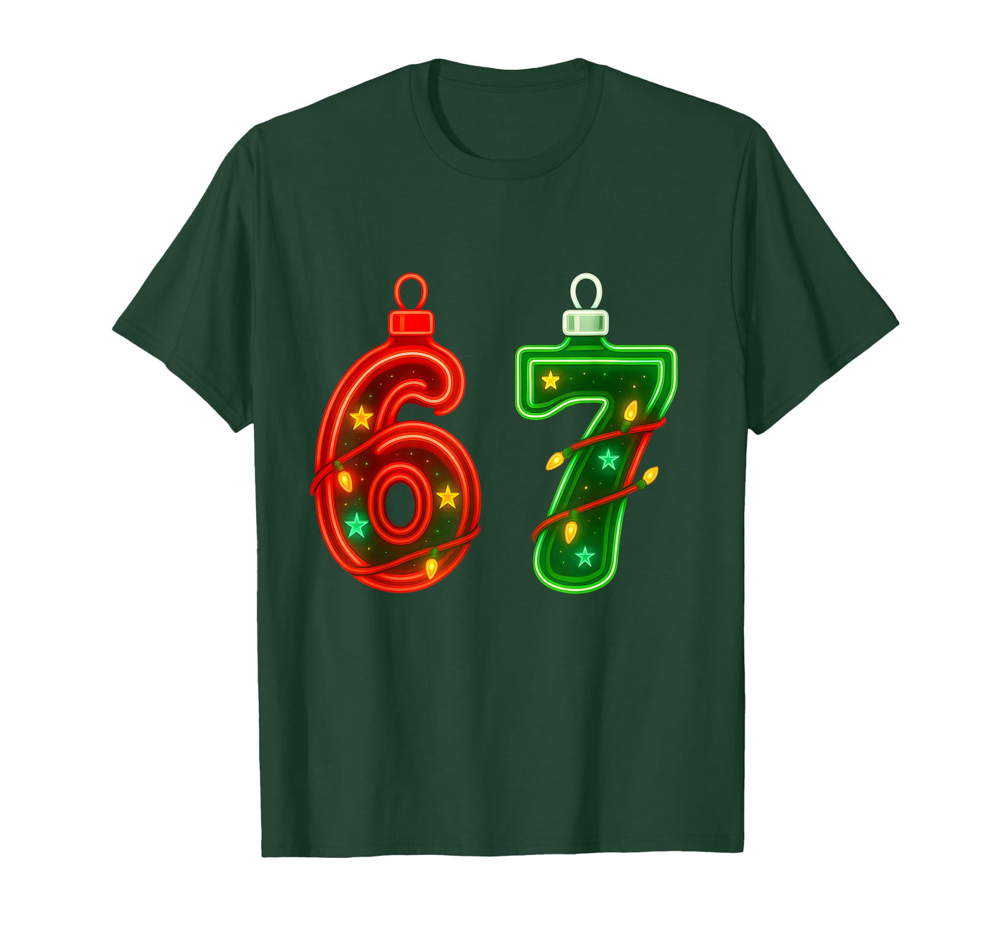 67 Christmas Ornament Meme Ice Drip Holiday Pajama 6 7 T-Shirt