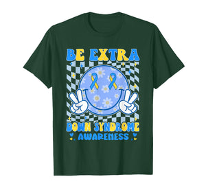 Be Extra Smile Face Down Syndrome Awareness Kids Toddler T-Shirt