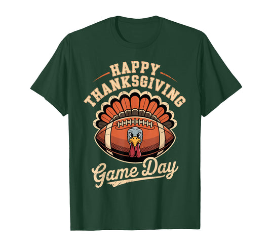 Thanksgiving Game Day Turkey Football Humor Quote T-Shirt
