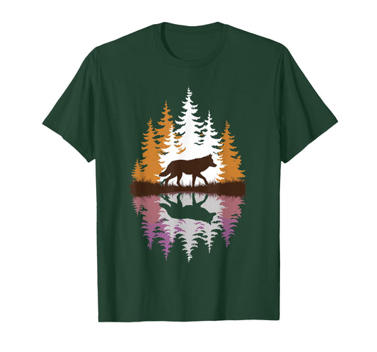 Cool Wolf Art for Men Women Howling Wolf Wolves Lover T-Shirt
