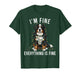 Bernese Mountain Dog Christmas I'm Fine Everything is Fine T-Shirt