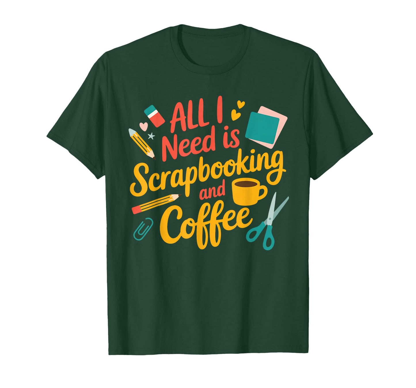 Scrapbooking and Coffee Craft Hobby Crafter Scrapbooking T-Shirt