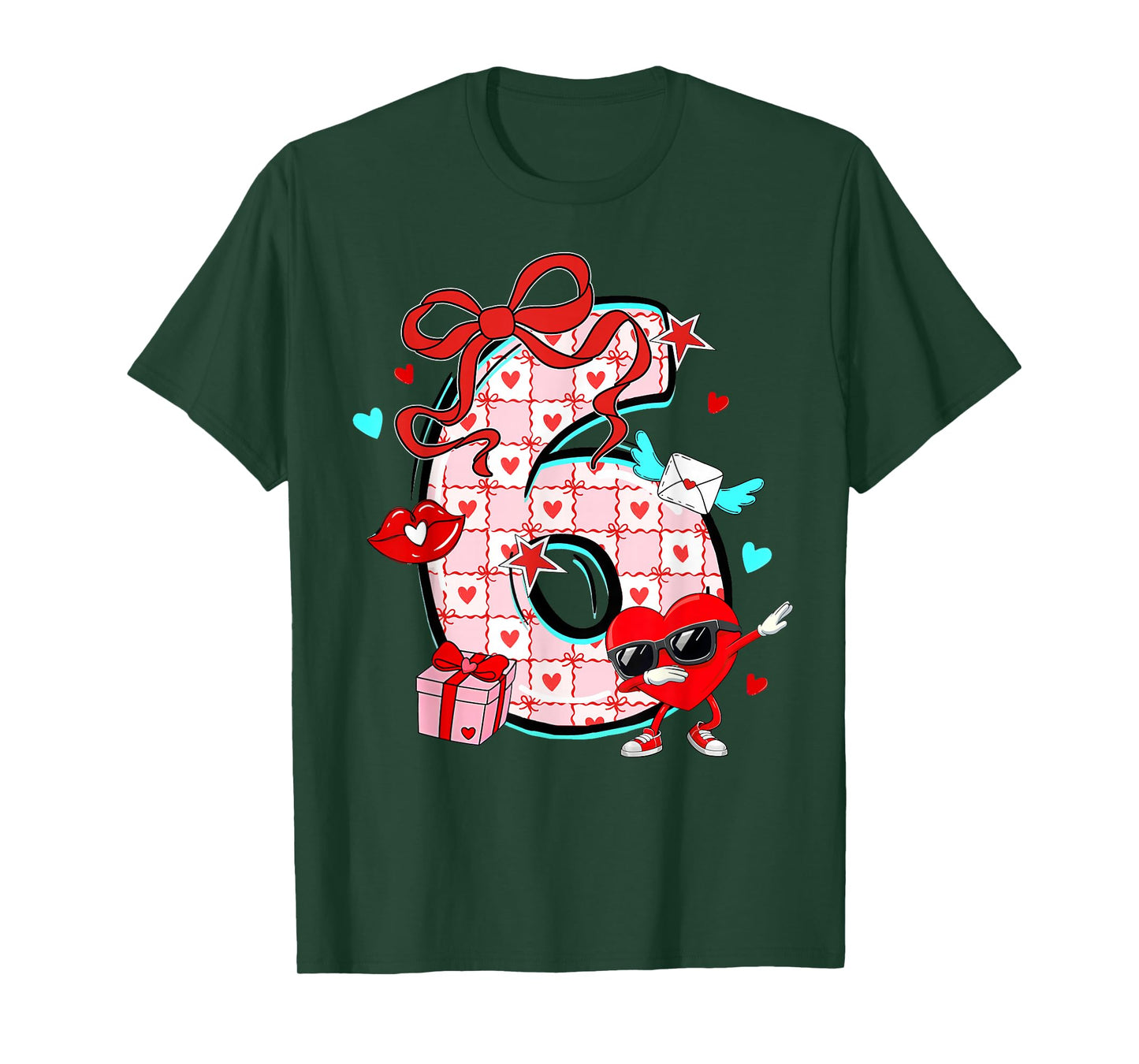 Valentine 67 Six Seven Meme Dabbing Hearts Matching Couple T-Shirt