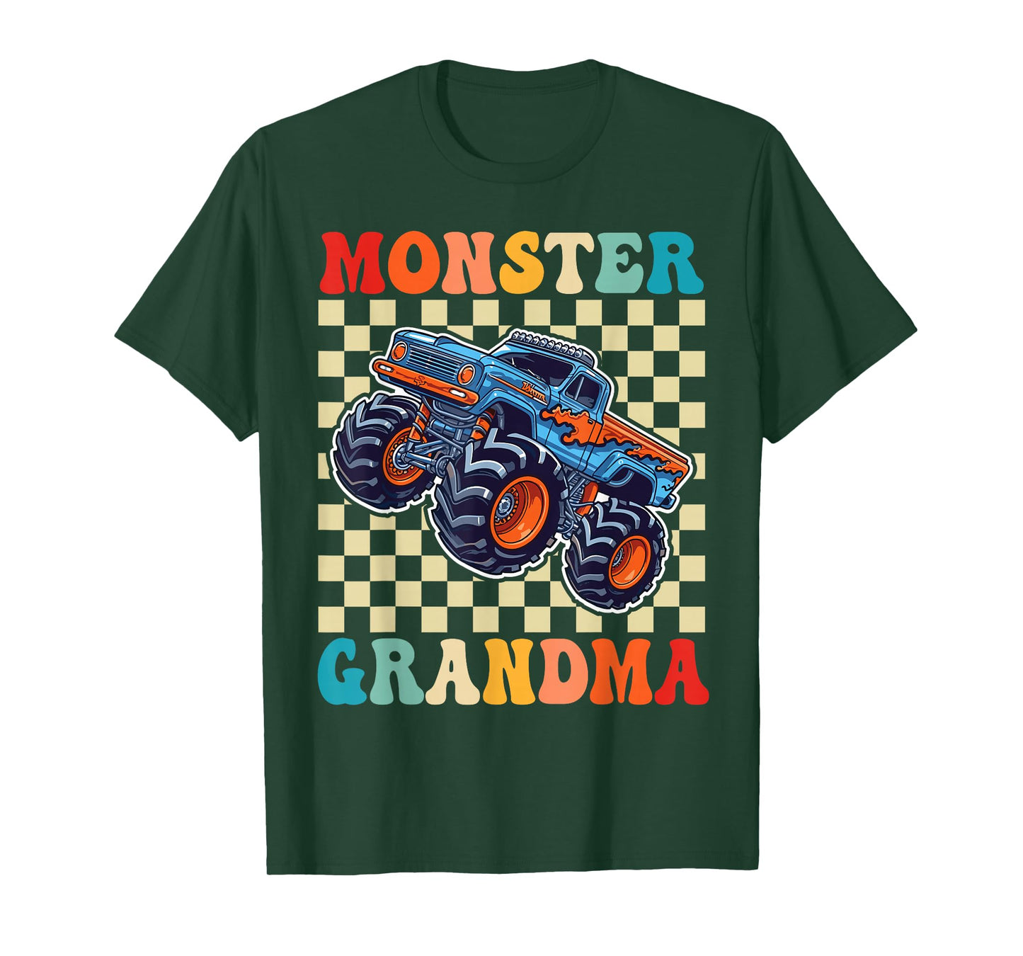 Monster Truck Grandma Family Matching Monster Trucks T-Shirt