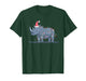 Funny Rhino Christmas Graphics Animal Lights Rhinoceros T-Shirt