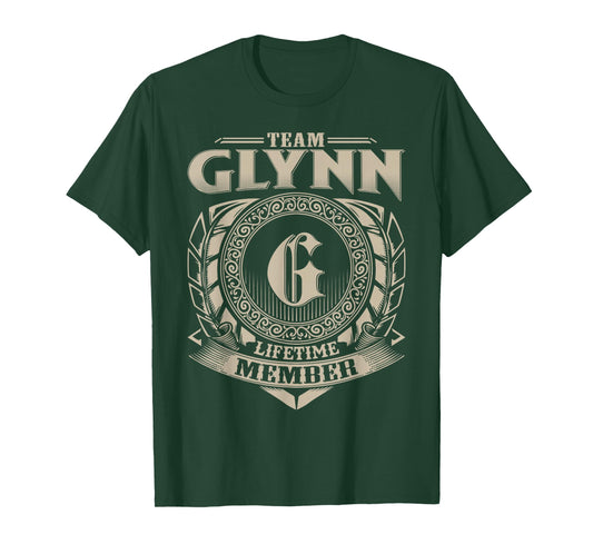 Team Glynn Lifetime Member Funny Glynn Family Name Vintage T-Shirt