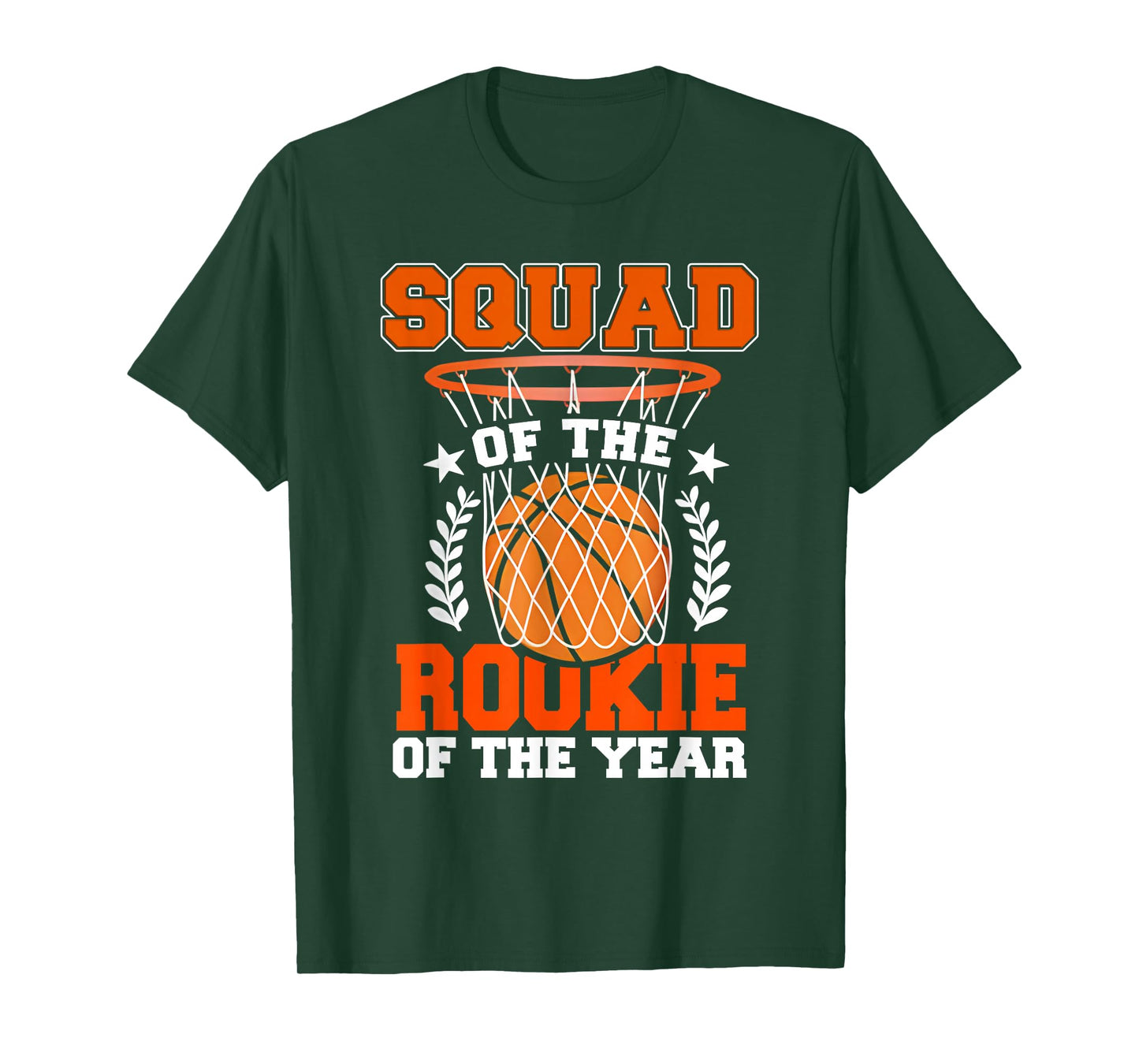 Squad of Rookie 1st Basketball Bday Theme Matching T-Shirt