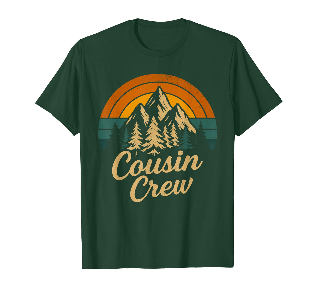 Vintage Cousin Crew Family Matching Camping Cousin Squad T-Shirt