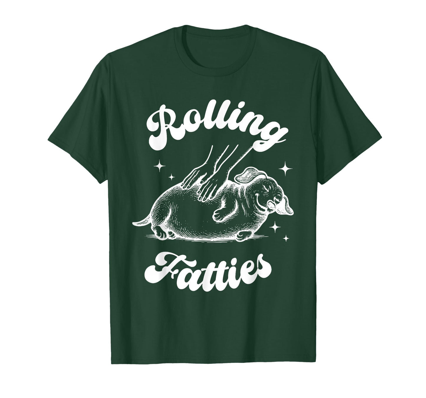 Rolling Fatties Dog Dachshund Weed Wiener Dog Lover Puppy T-Shirt