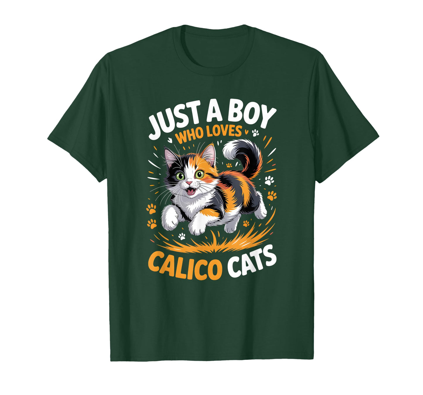 Boys Calico Cat T-Shirt
