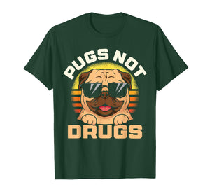 Funny Pug Pugs Not Drugs for Men Women Dog Lovers Gift T-Shirt