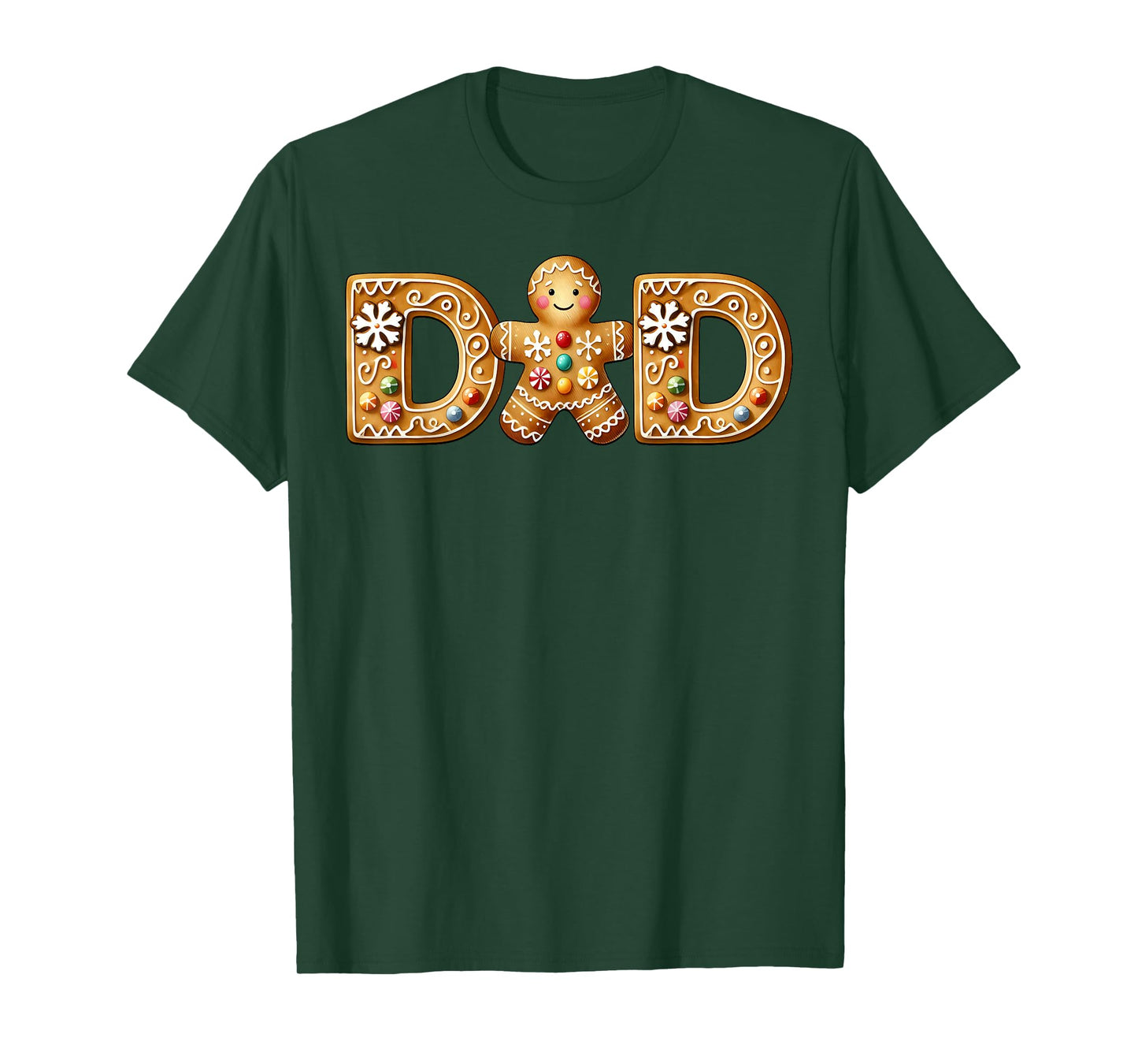 Christmas Gingerbread Matching Family Party Xmas Pajama Dad T-Shirt