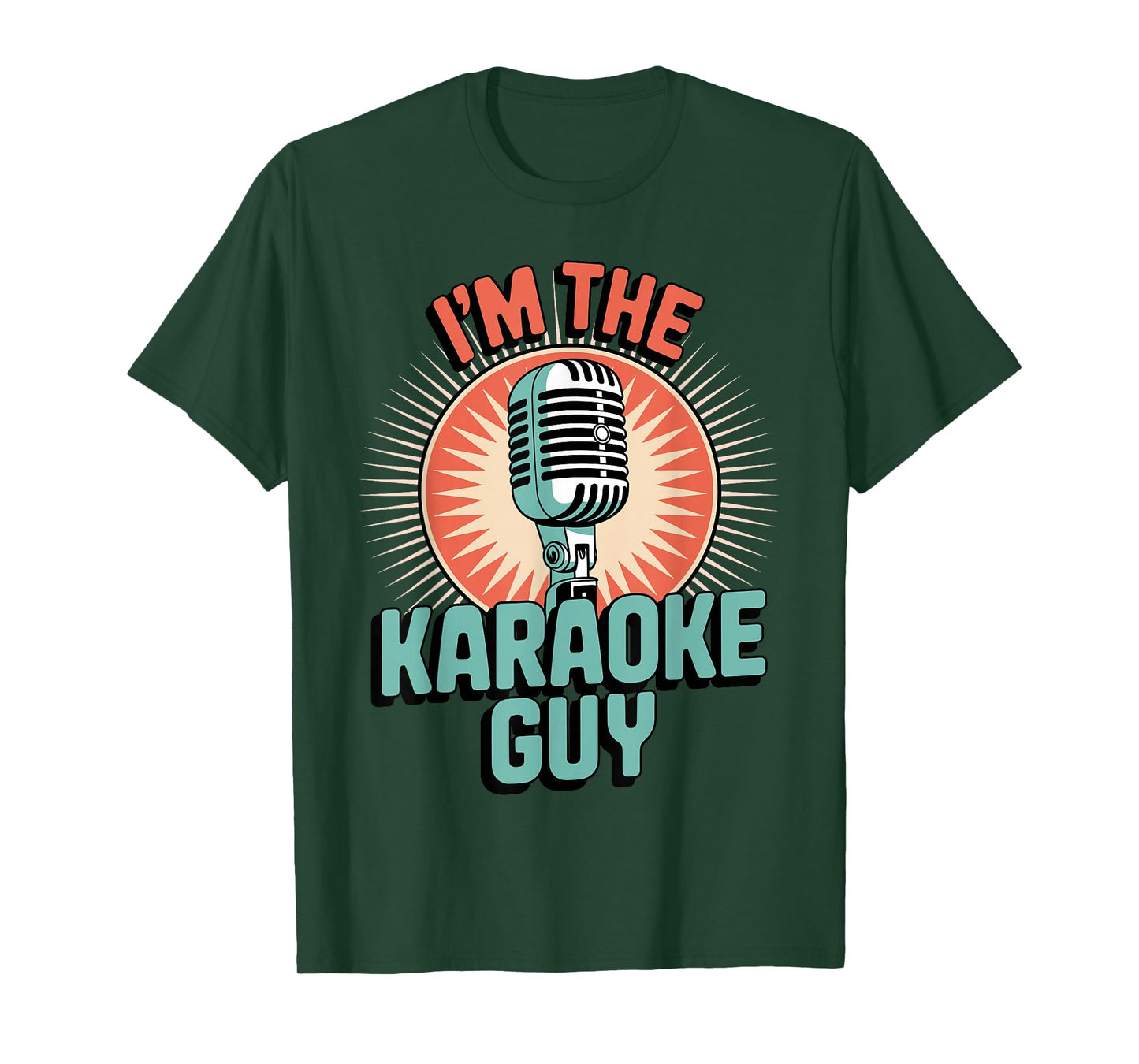 Cool Karaoke Design for Men Boys Music Karaoke Lover Karaoke T-Shirt