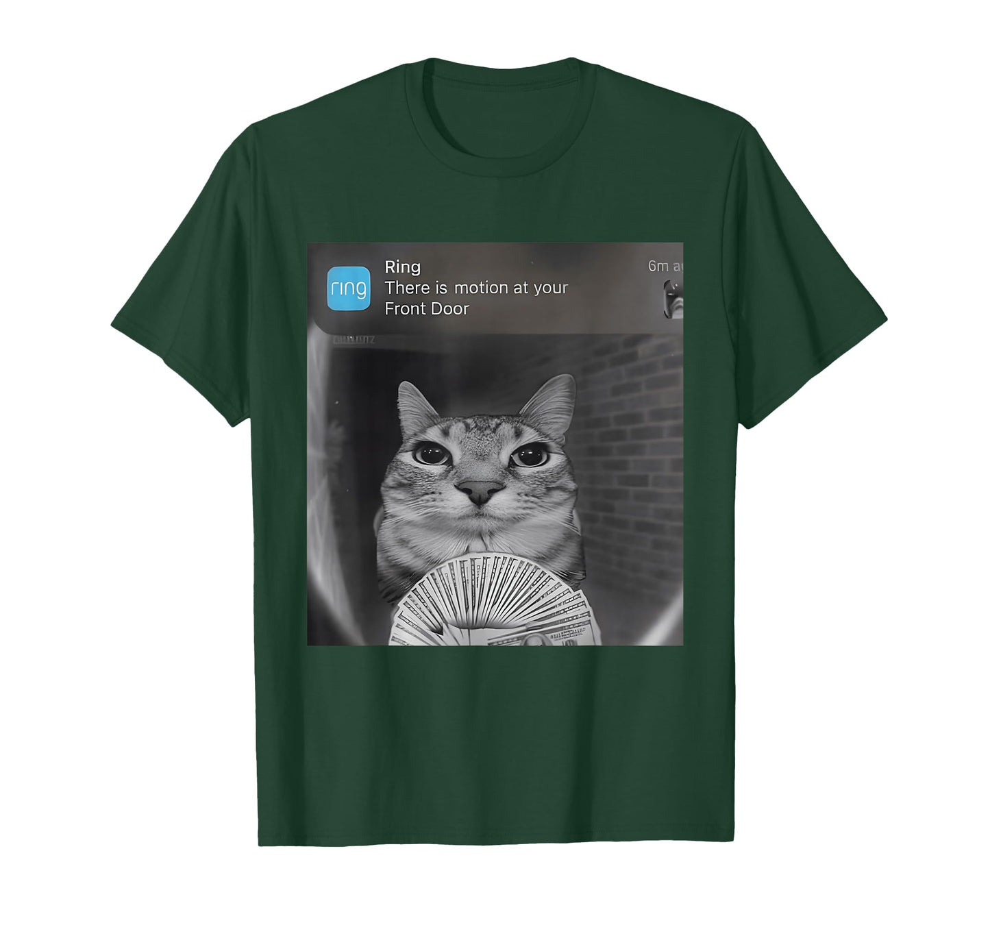 Ring Cat with Motion Funny Parody Cat Meme Silly Stupid Meme T-Shirt