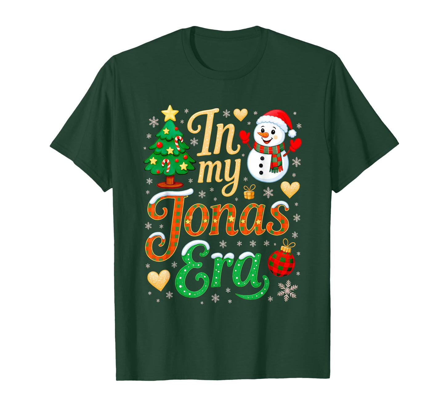in My Jonas Era Funny Jonas Heart Christmas Shirt Men Women T-Shirt