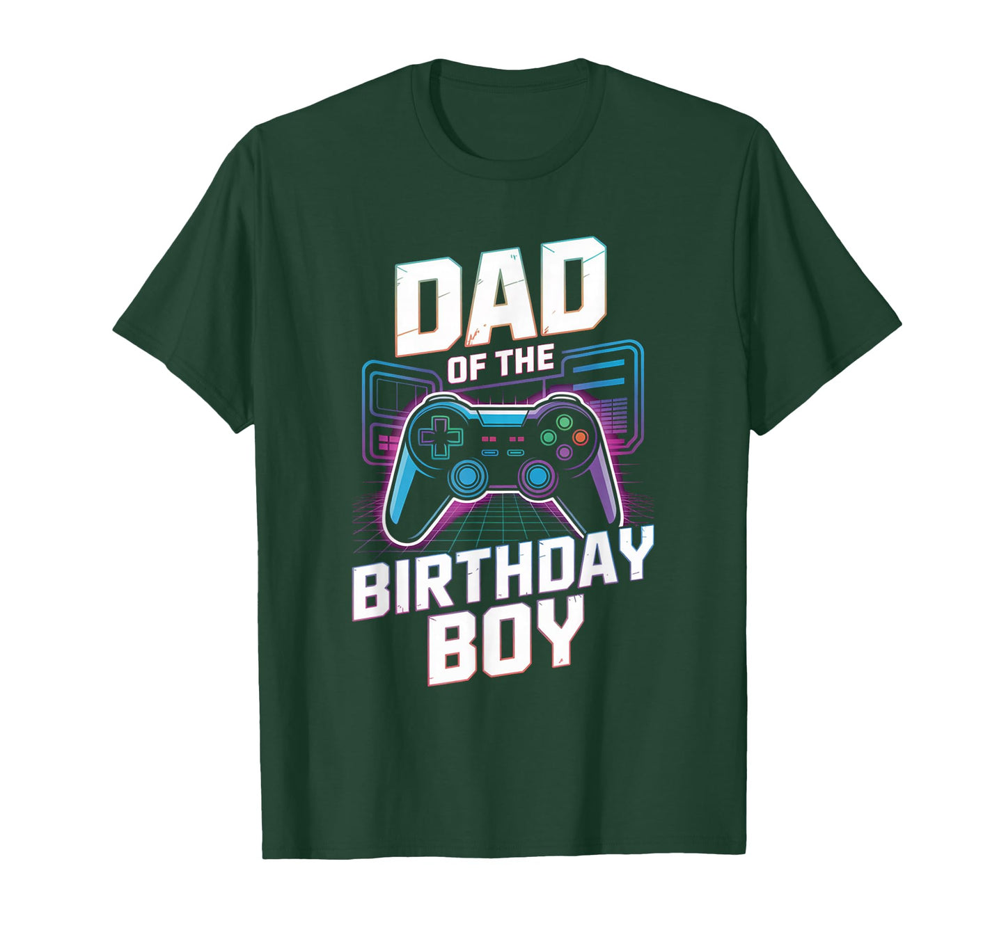 Dad of The Birthday Boy Matching Video Gamer Birthday Party T-Shirt