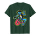Funny 67 Skeleton Skater Meme Retro Skateboarding Mens Boys T-Shirt