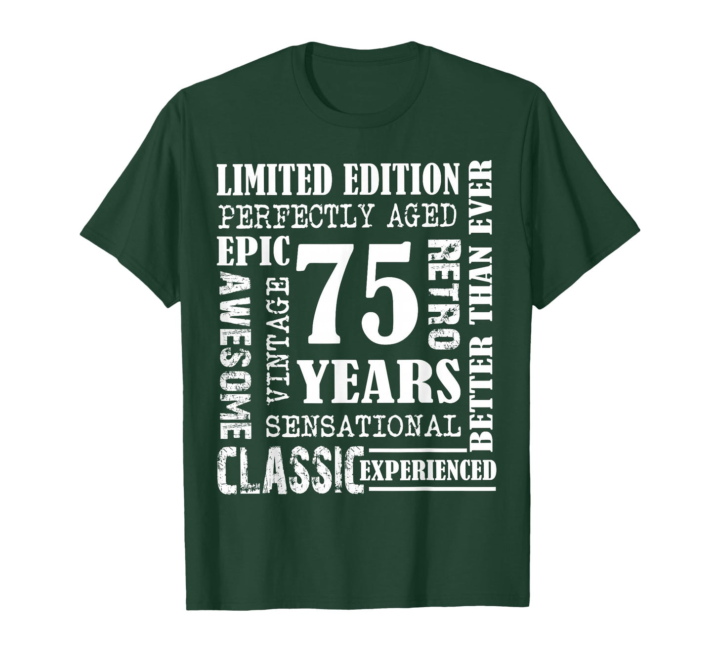 75th Birthday Tee Gift Vintage Awesome Epic Retro 75 Yrs Old T-Shirt