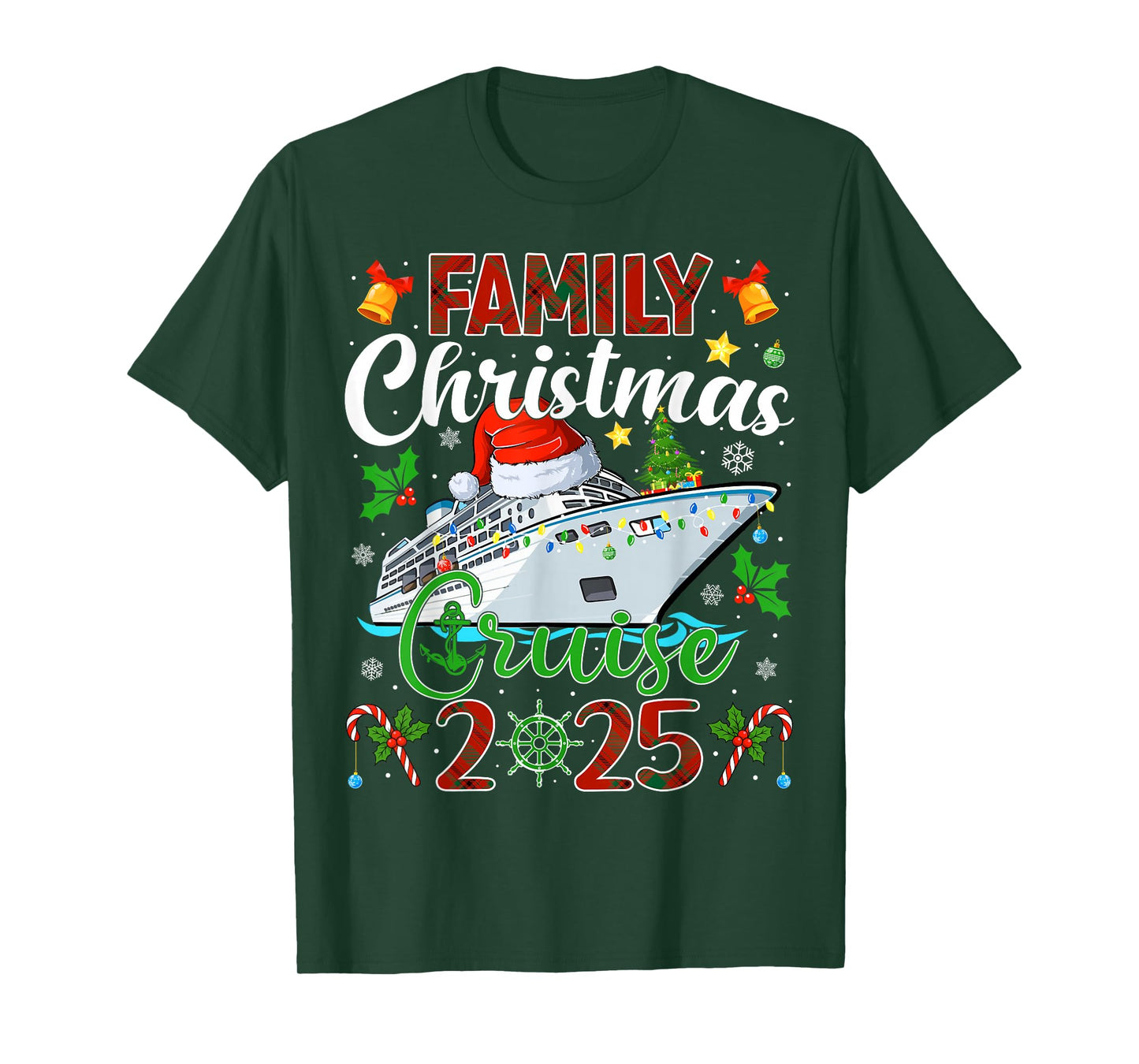 Merry Cruisemas Cruise Matching Family Christmas Cruise 2025 T-Shirt