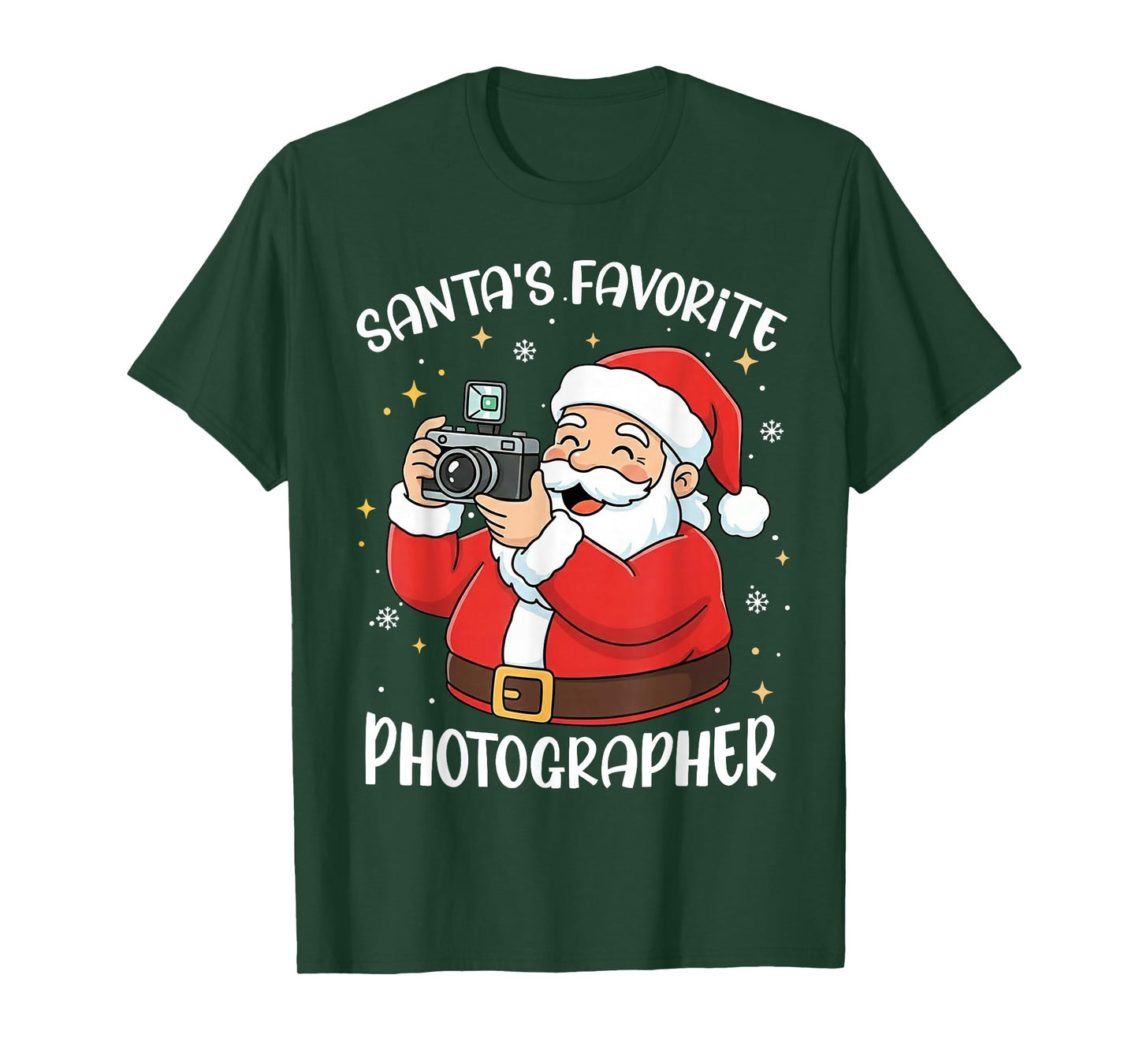 Santa's Favorite Photographer Christmas Santa Gifts T-Shirt