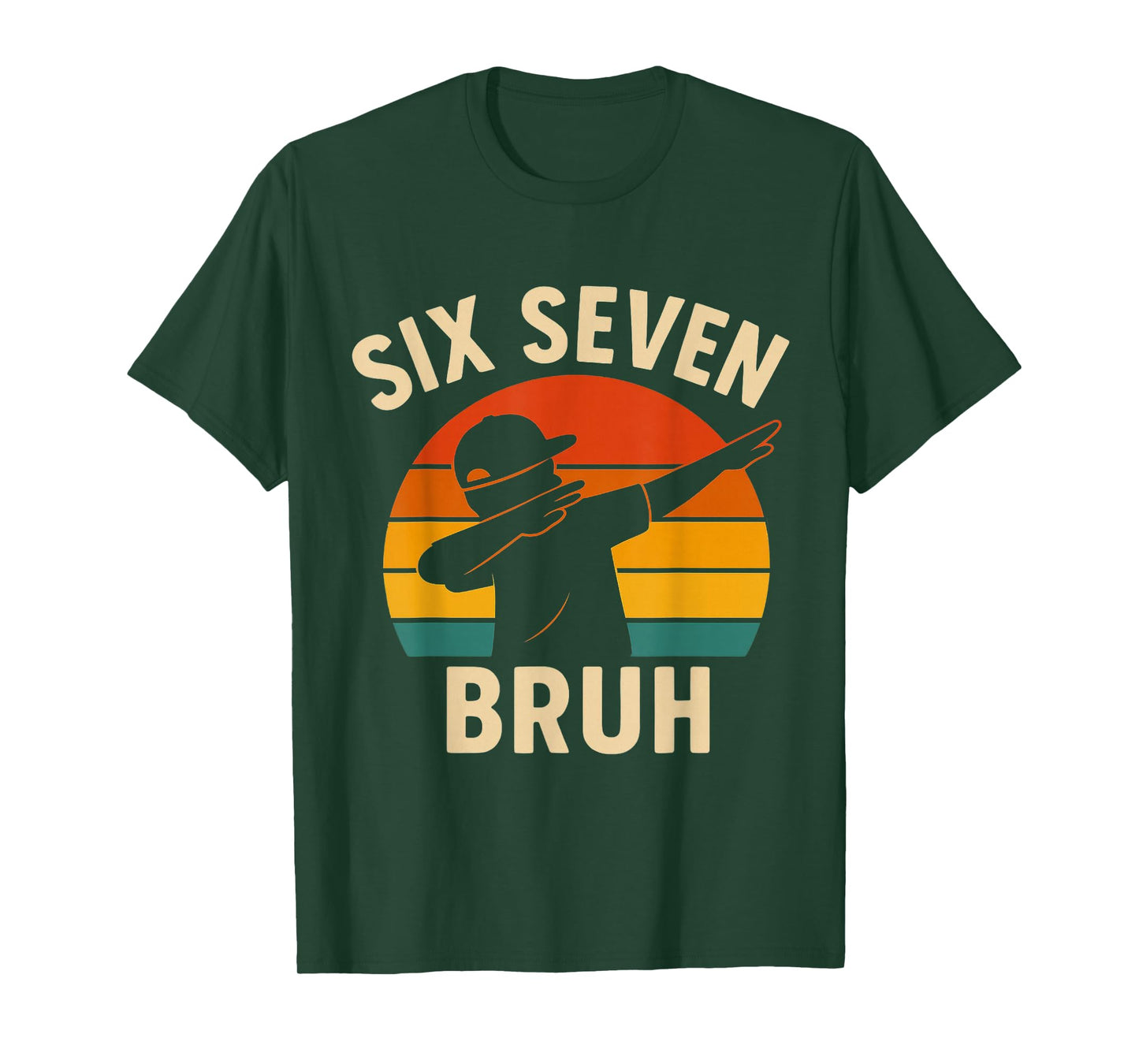 Trending 67 Meme 6 7 Numbers Dabbing Six Seven Bruh T-Shirt