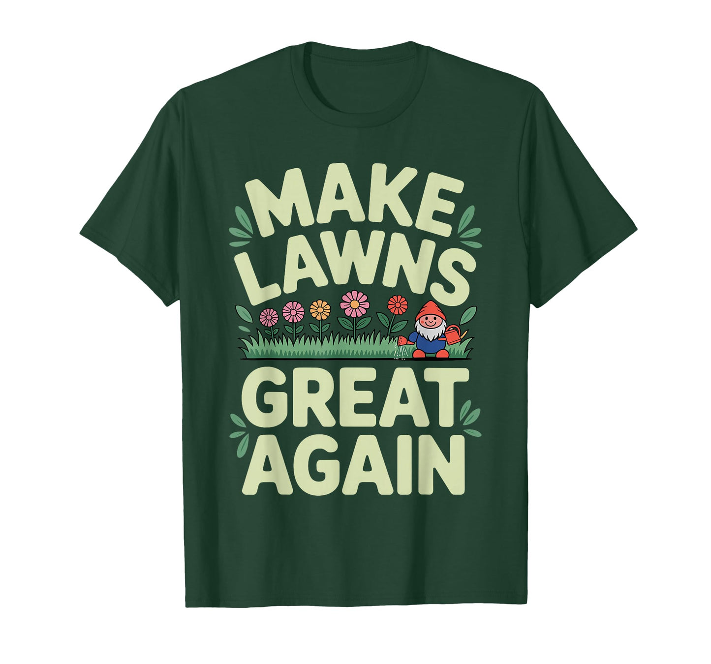 Funny Lawn Mower Art for Men Women Lawn Mowing Landscaper T-Shirt
