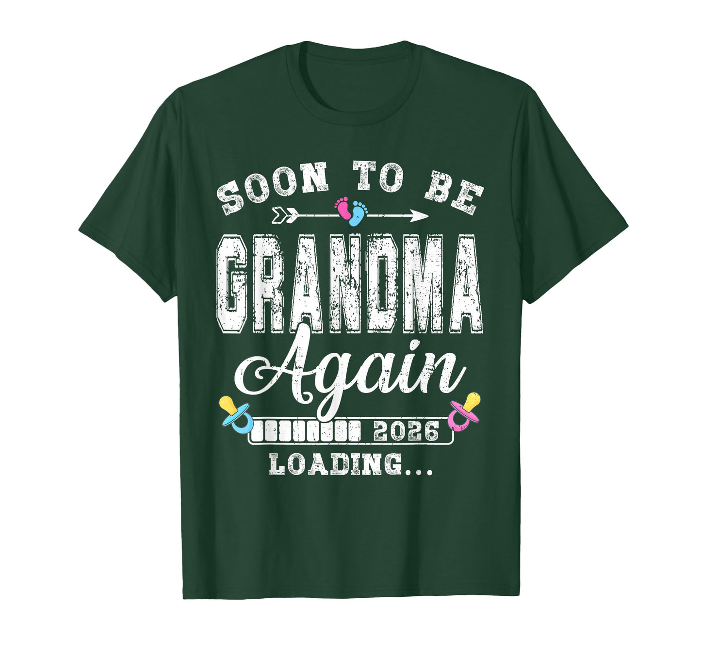 Soon to Be Grandma Again 2026 Loading Matching Family T-Shirt