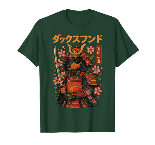 Dachshund Samurai Weiner Dog Japan T-Shirt
