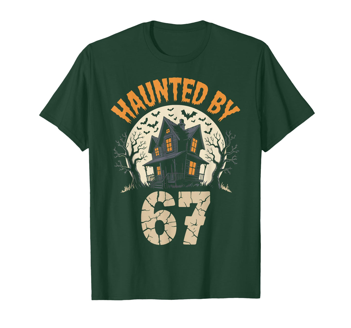 Haunted by 6-7 Brainrot Six Seven 67 Meme Halloween Costume T-Shirt