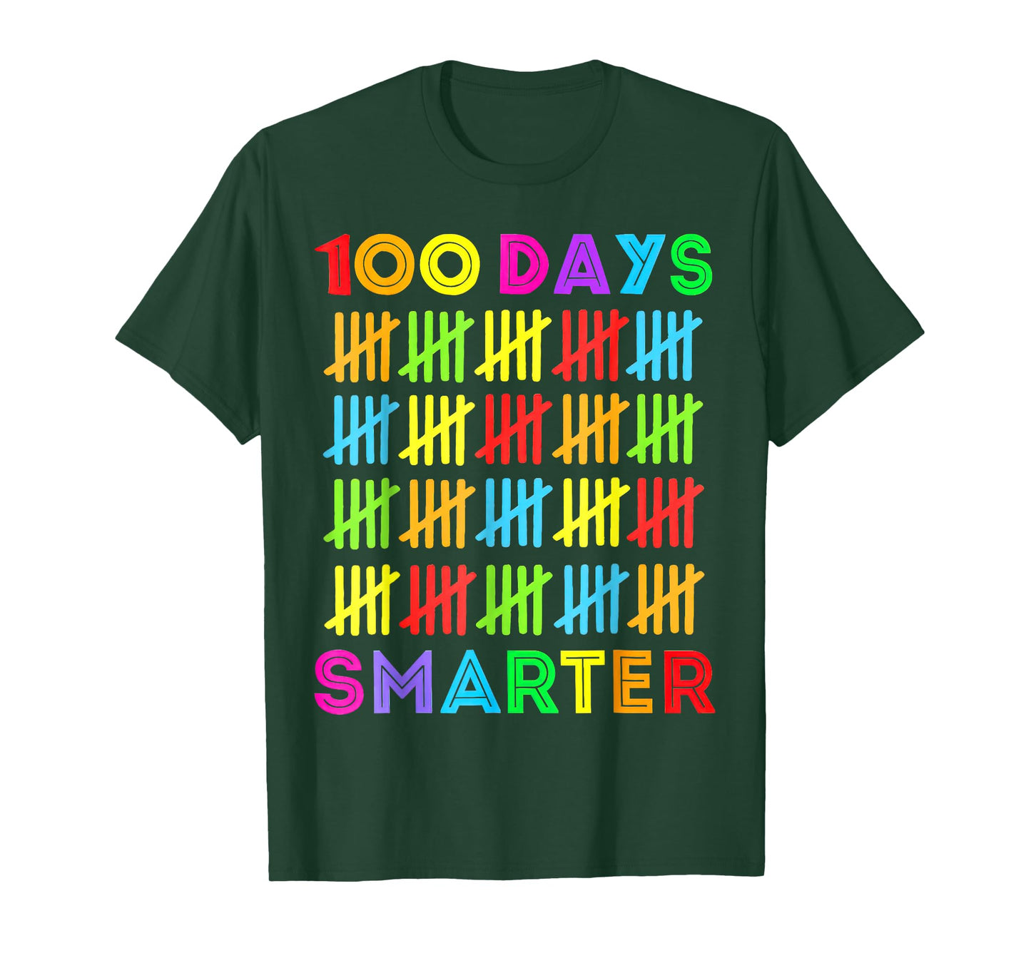 100 Days Smarter Happy 100th Day of School Student Teacher T-Shirt