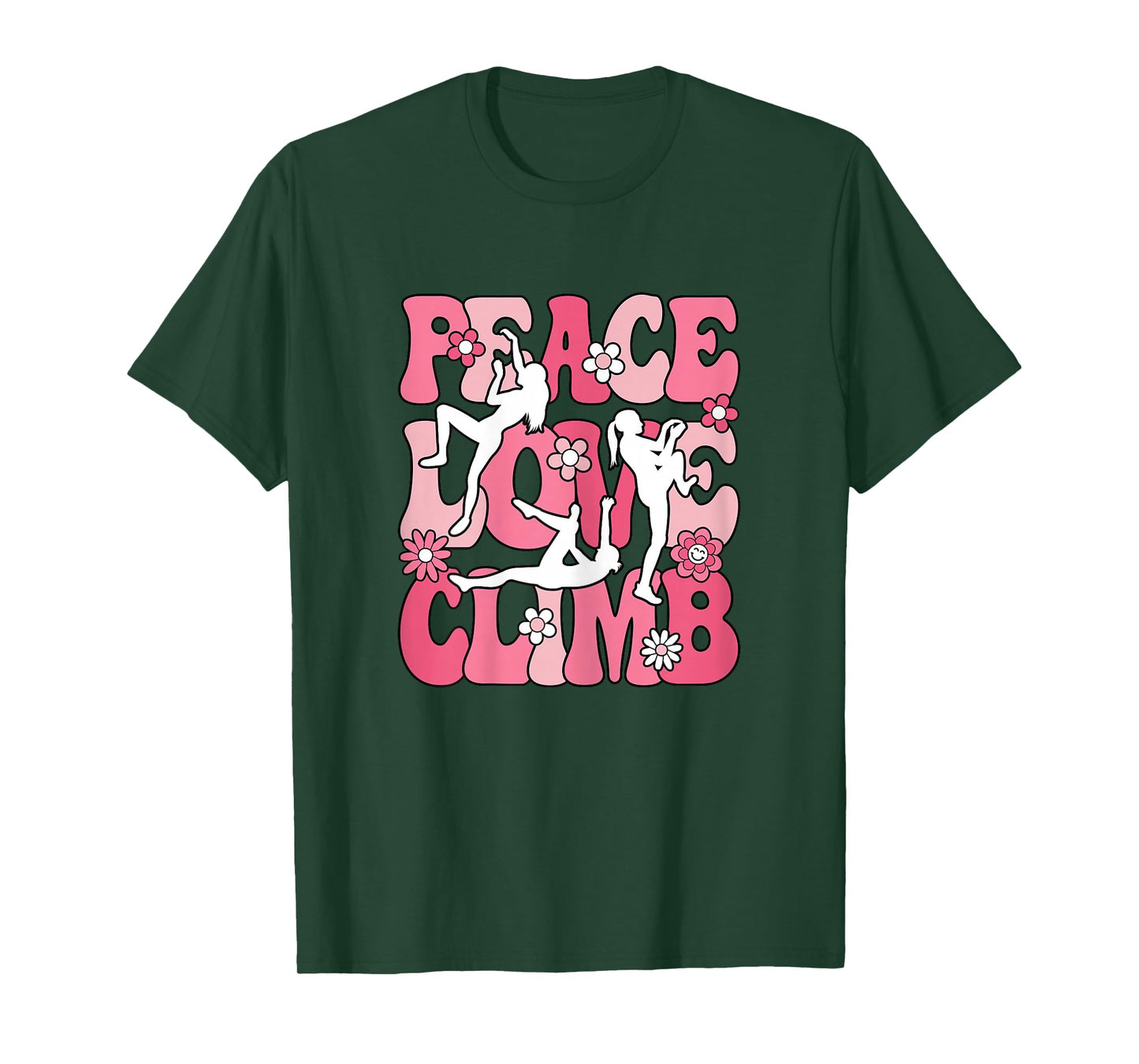 Peace Love Climb Climbing Lover Climber Women Girls Kids T-Shirt