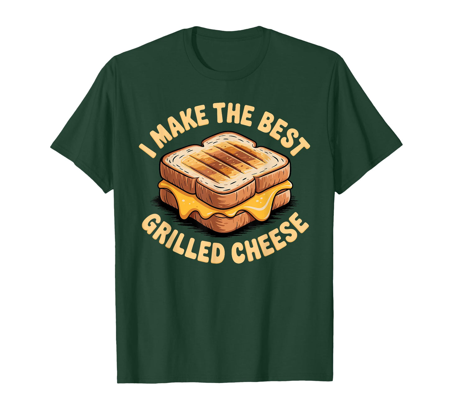 Funny Grilled Cheese Art for Men Women I Love Grilled Cheese T-Shirt