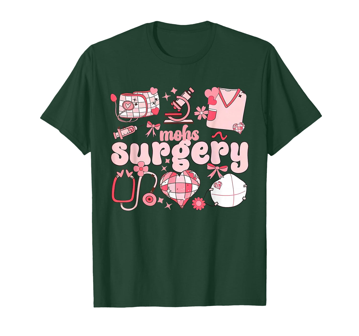 Dermatology Nurse Valentine Mohs Surgery Derm Squad Cosmetic T-Shirt