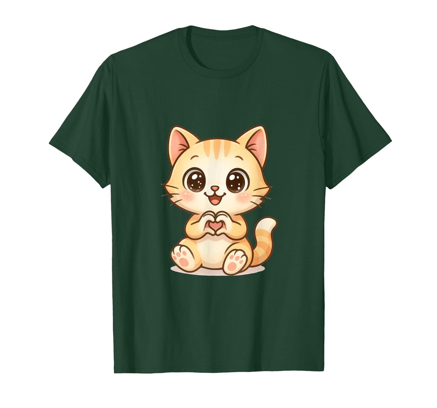 Cute Valentine Cat Heart Love Valentines Day T-Shirt