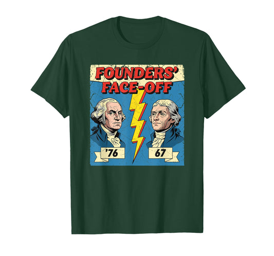 67 76 George Washington Thomas Jefferson History Fun Meme T-Shirt