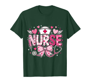 Nurse Valentines Day Cute Stethoscope RN Nursing Life T-Shirt