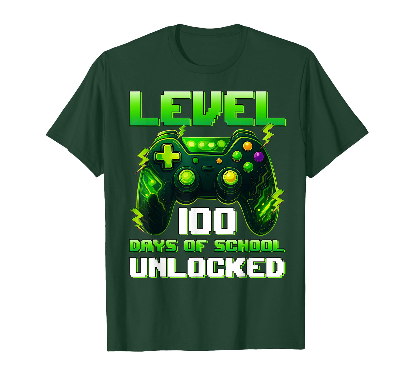 Level 100 Days Unlocked 100 Days of School Boy Girl Teacher T-Shirt