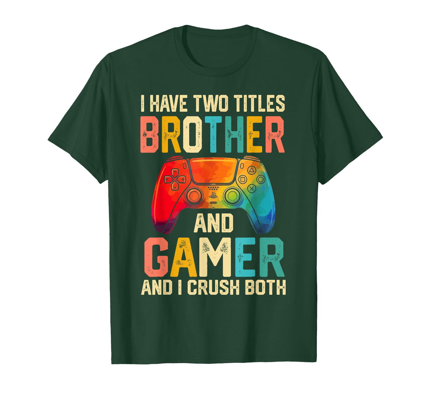 Funny Brother Gamer Graphic Tee Men Boys Teens Video Gaming T-Shirt