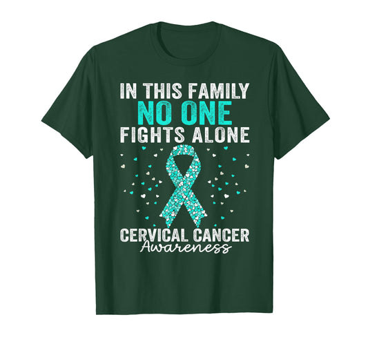 Motivational Support Cervical Cancer Awareness Men Women T-Shirt