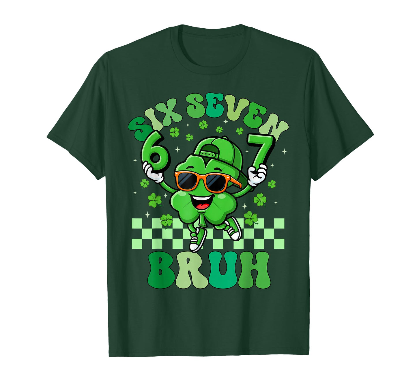 Six Seven 67 Meme St Patricks Day for Boys Girls Teens Kids T-Shirt