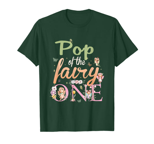 Pop of The Fairy One 1St Birthday Girl Family Matching T-Shirt