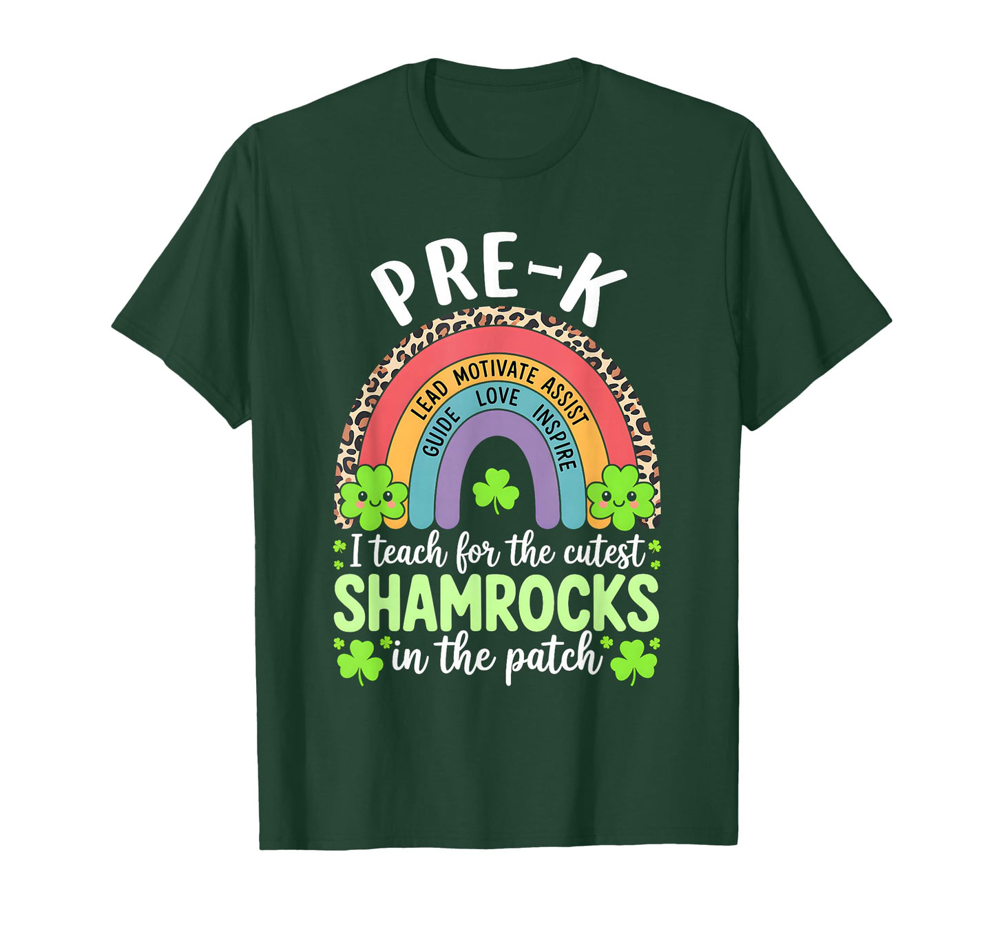 Pre-K Teacher St Patricks Day Teach Cutest Shamrocks T-Shirt
