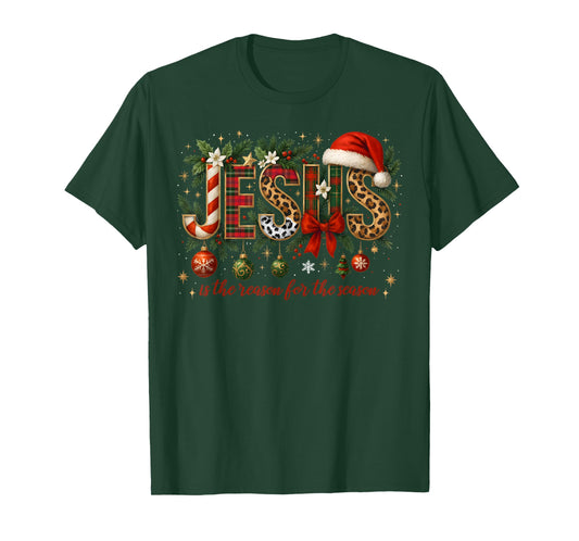 Jesus is The Reason for Season Christmas Christian Xmas T-Shirt