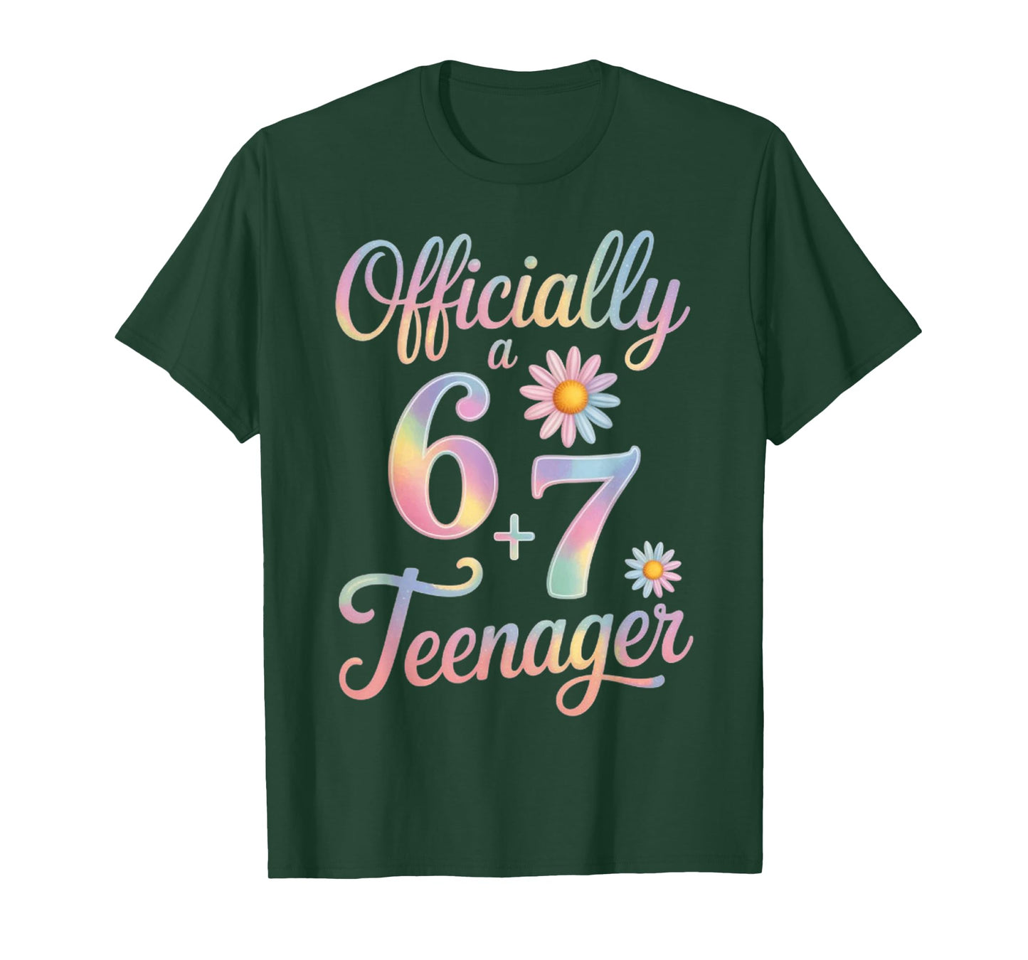 Officially a Teenager 6 + 7 13 Years 13th Birthday T-Shirt