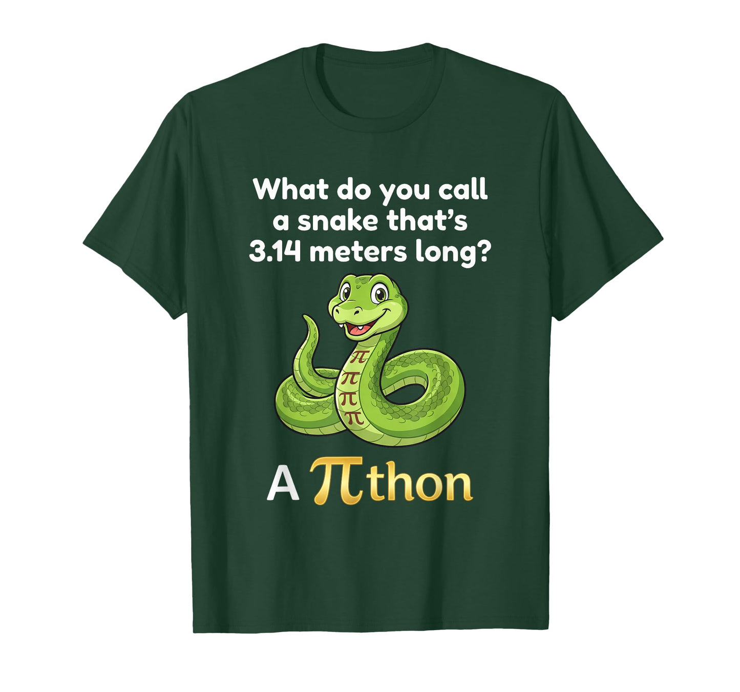 Funny Pi Day Puns Pithon Math Teacher Jokes Women Men Kids T-Shirt