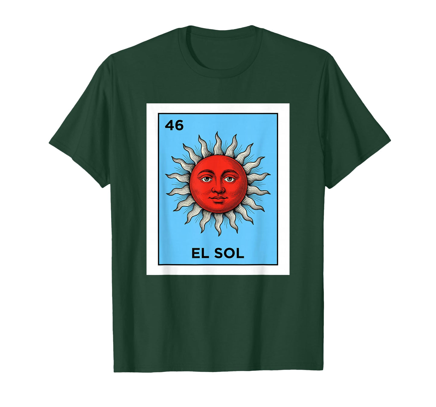 El Sol Card Mexican Lottery Mexico Men Women Kids T-Shirt