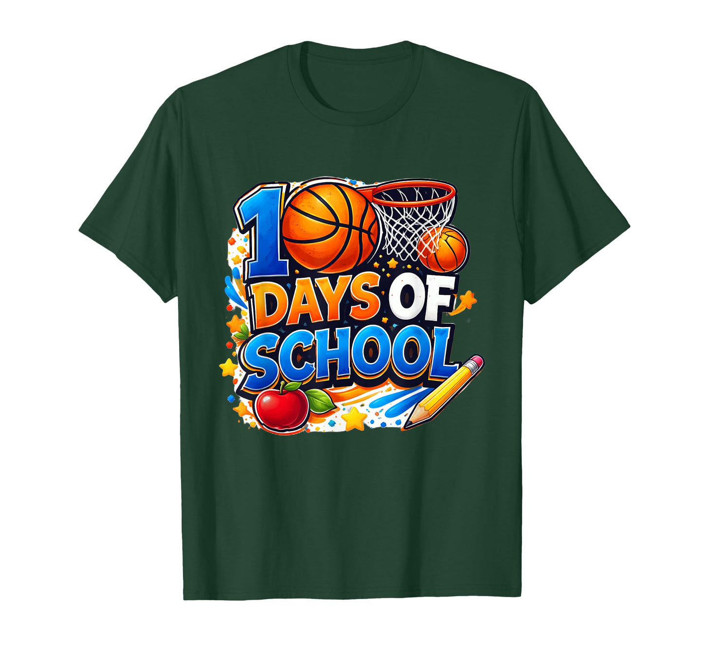 100th Day of School Kid Basketball 100th Days of School Boys T-Shirt